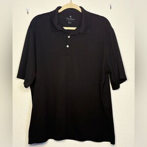 Palm Beach Brand Men’s Classic Black Short-Sleeve Polo - Sz L